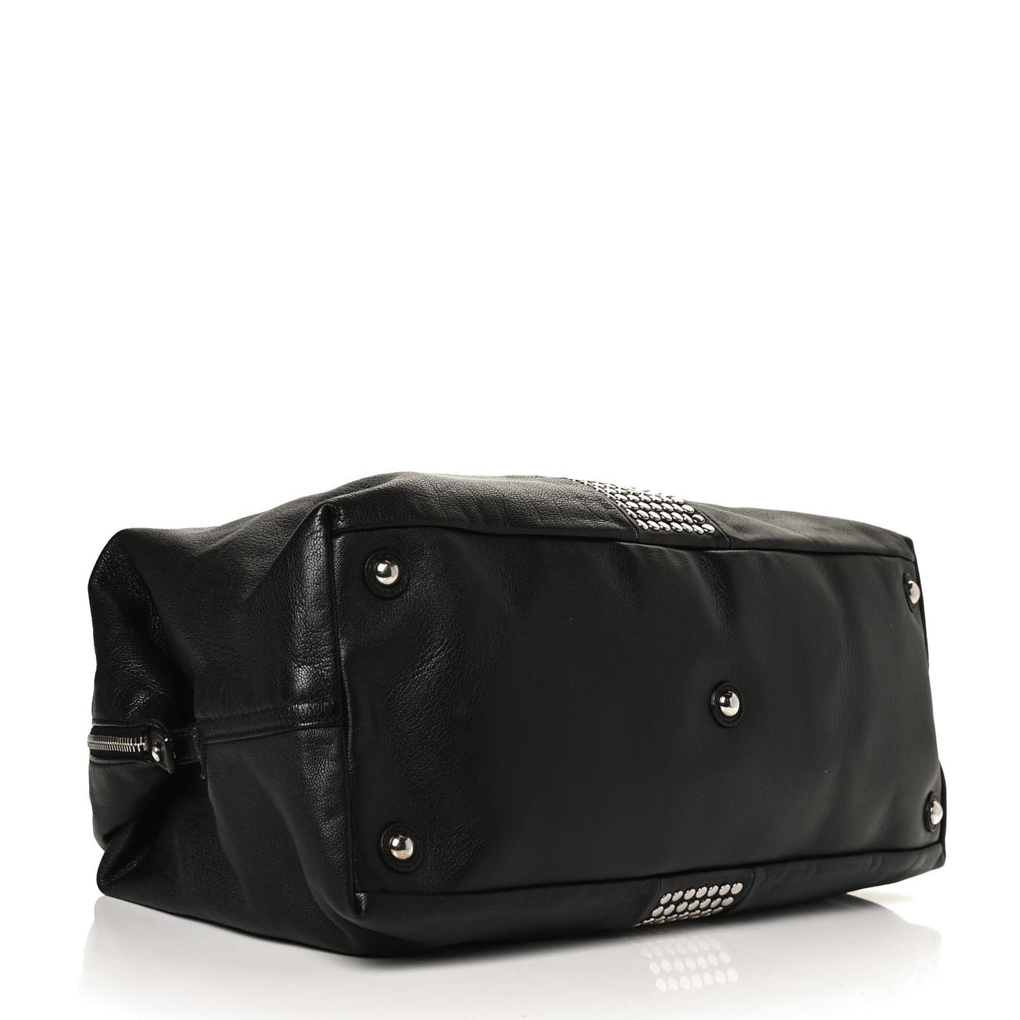 Calfskin Studded Easy Sac Black