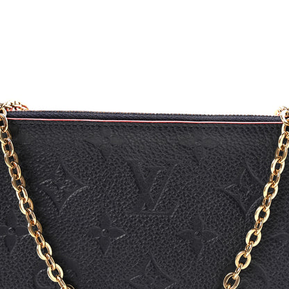 Louis Vuitton Empreinte Double Zip Pochette Marine Rouge 6 of 9