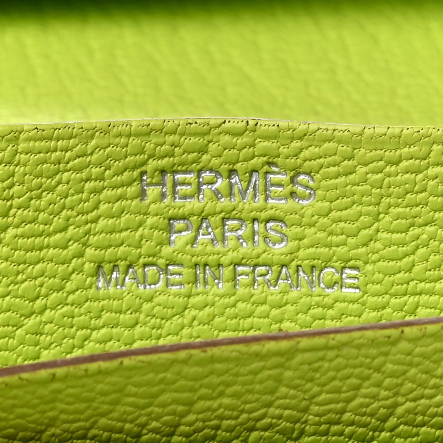 Chevre Mysore Tri-Fold Bearn Wallet Lime