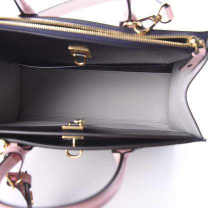 Louis Vuitton Calfskin City Steamer MM Gris Antartica Navy Rose Doux 6 of 10
