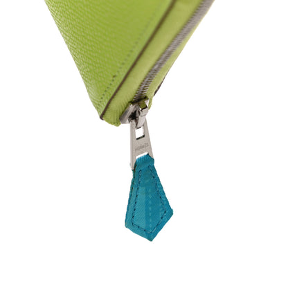 Hermes Epsom Silk'In Wallet Kiwi Lichen 12 of 16