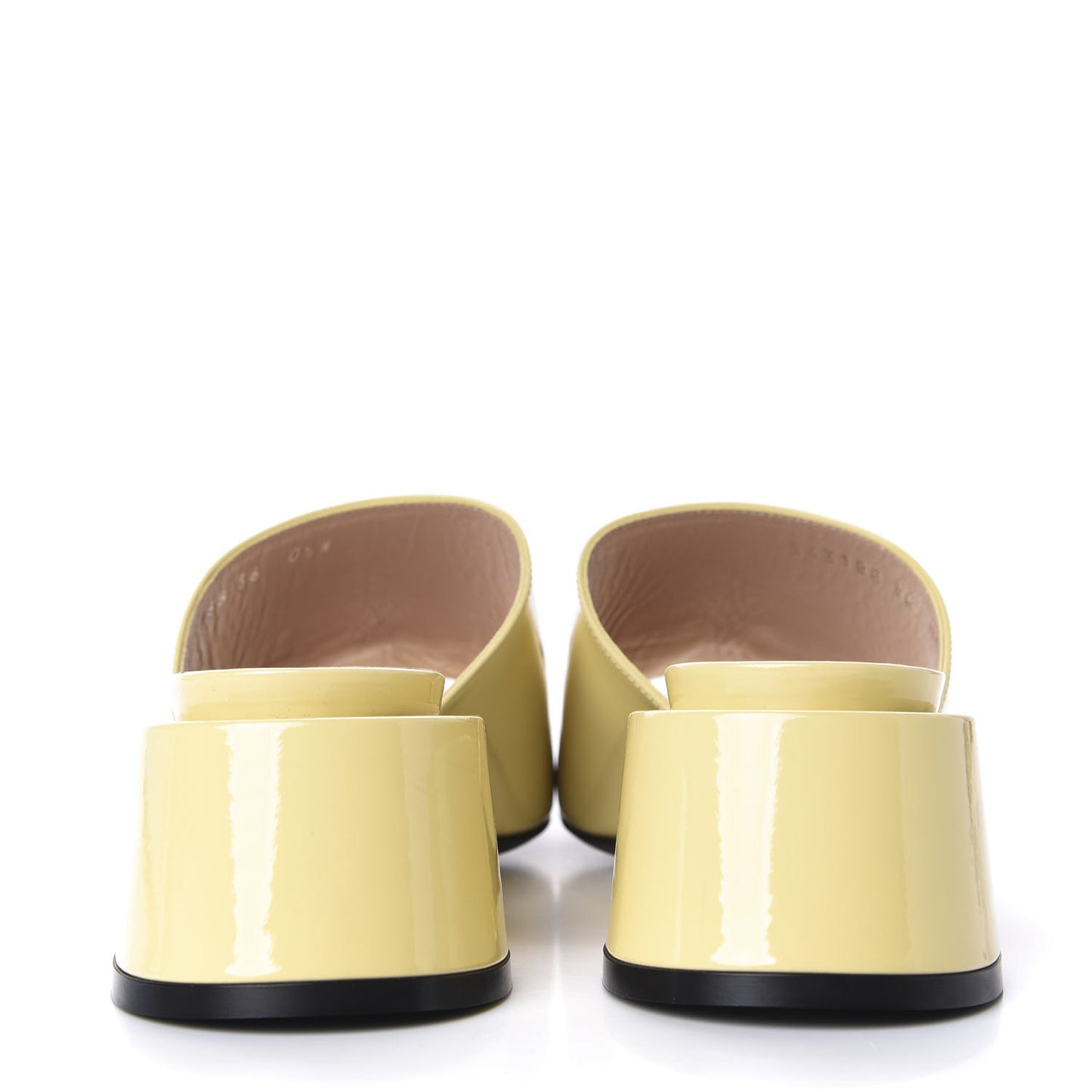 Patent Lexi Horsebit Mid-Heel Slide Sandals 36 Burro