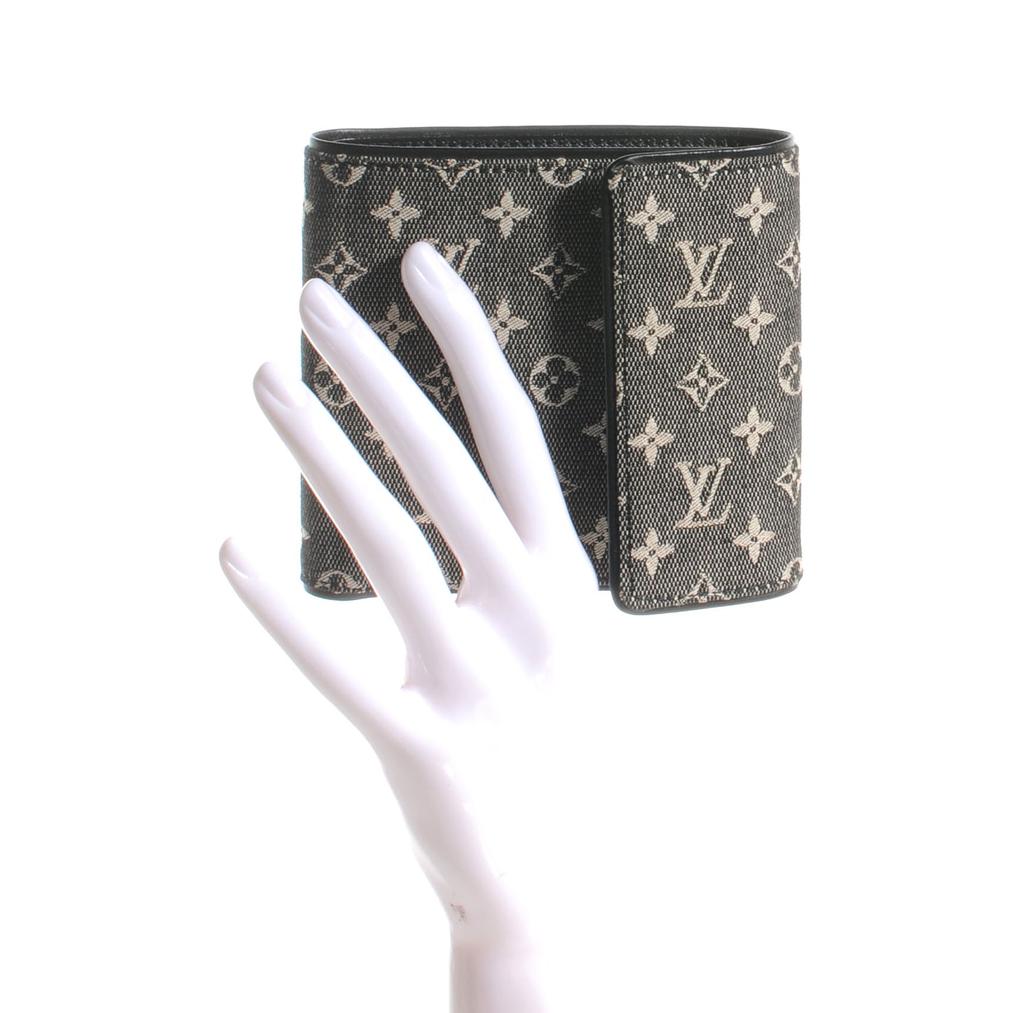 Mini Monogram Compact Wallet Black