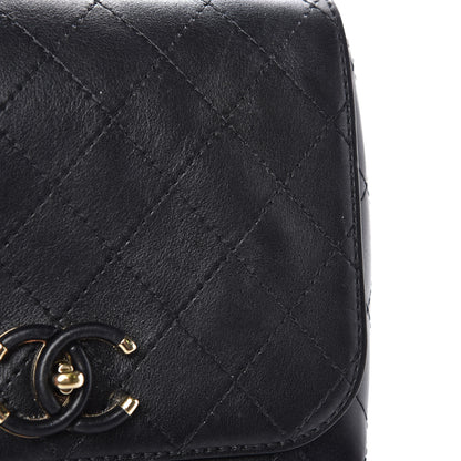 Chanel Calfskin Stitched Small Covered CC Flap Bag Black 12 of 12