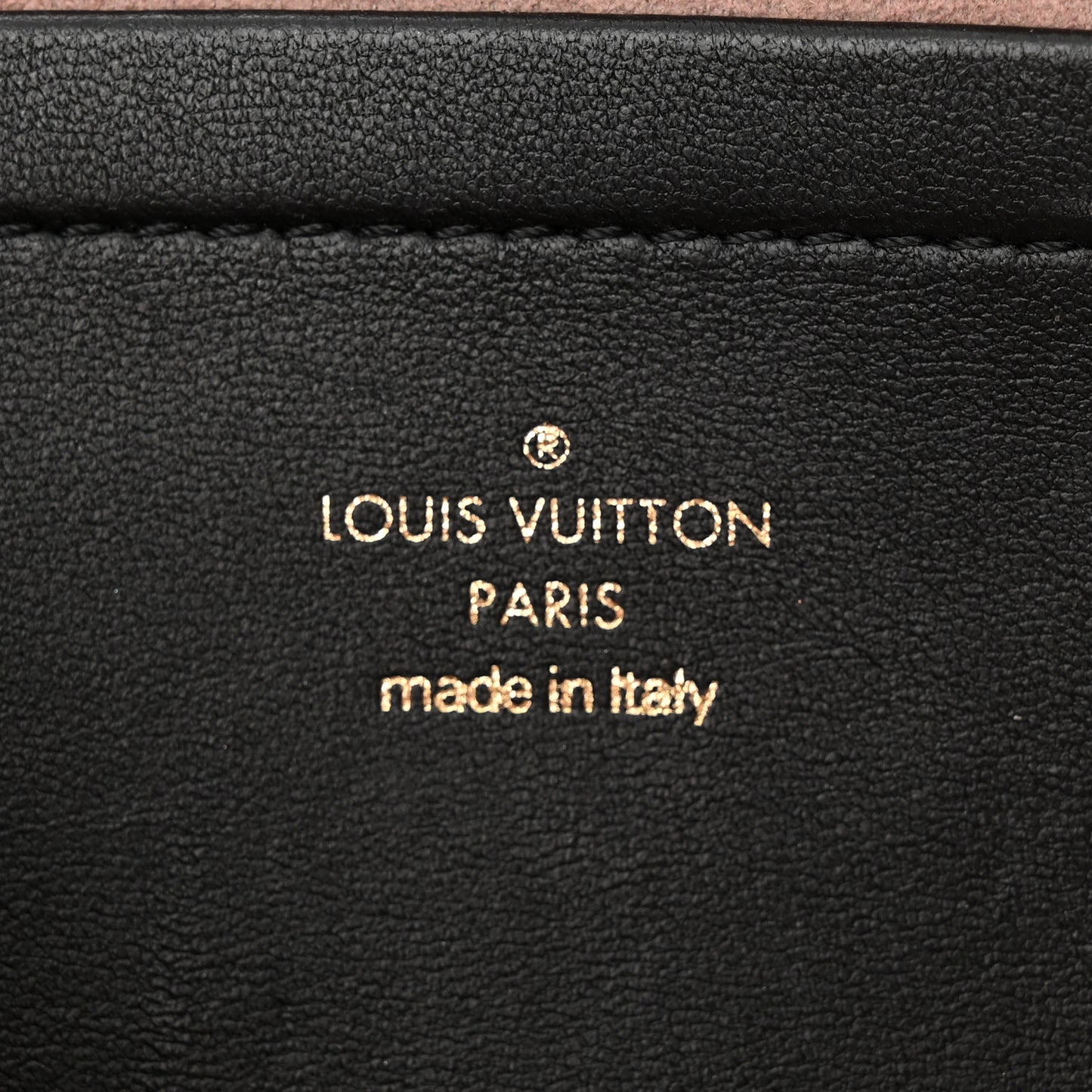 Lambskin Embossed Monogram Pochette Coussin Black