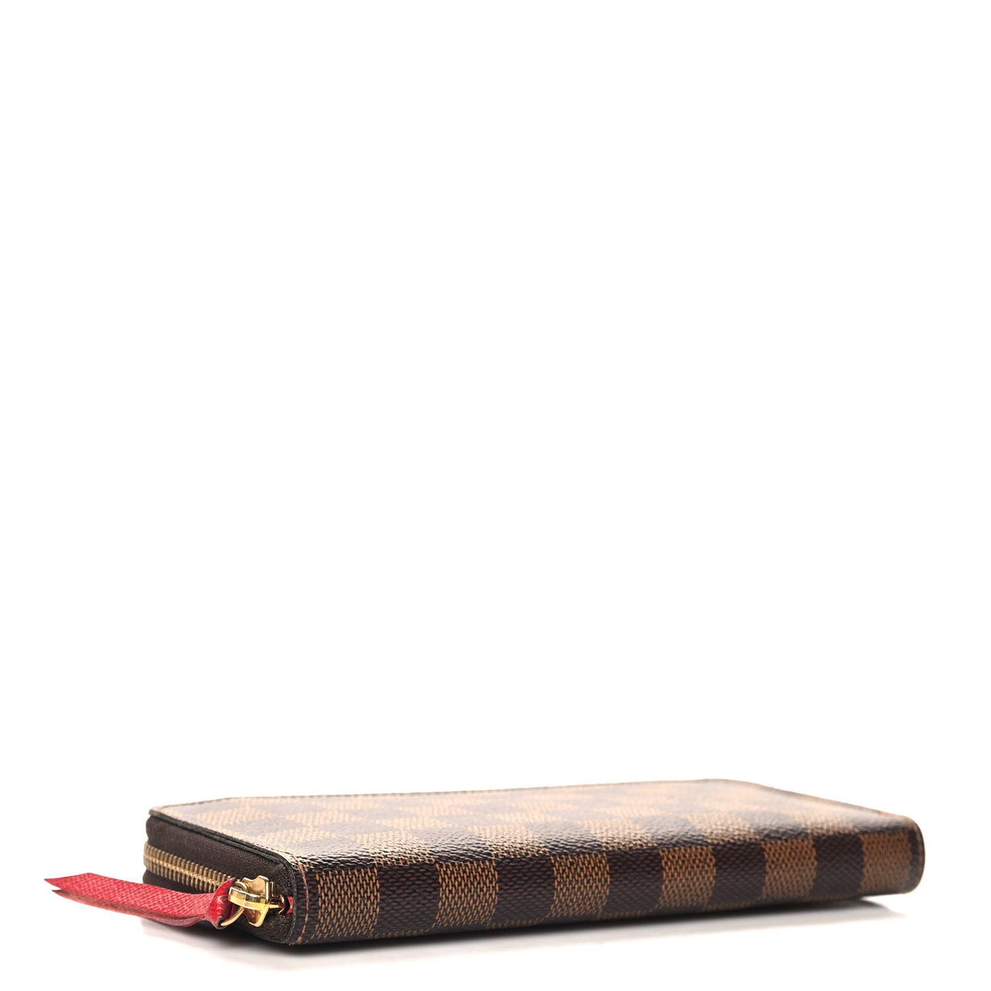 Damier Ebene Clemence Wallet Cherry