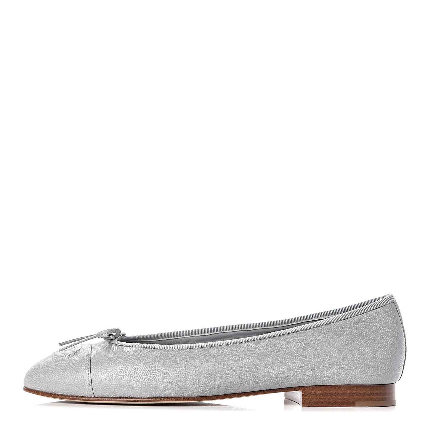 Caviar CC Cap Toe Ballerina Flats 38 Grey