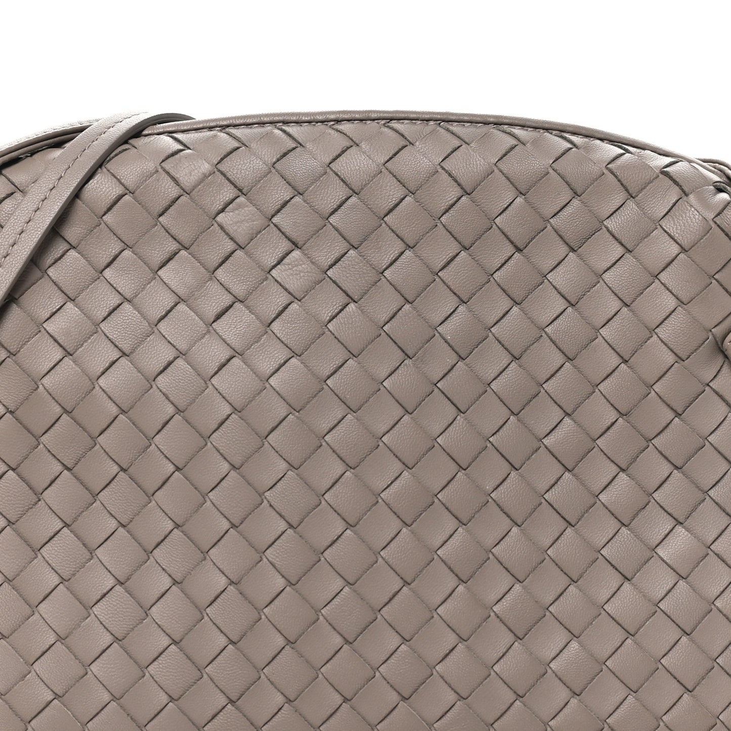 Nappa Intrecciato Nodini Crossbody Messenger Steel