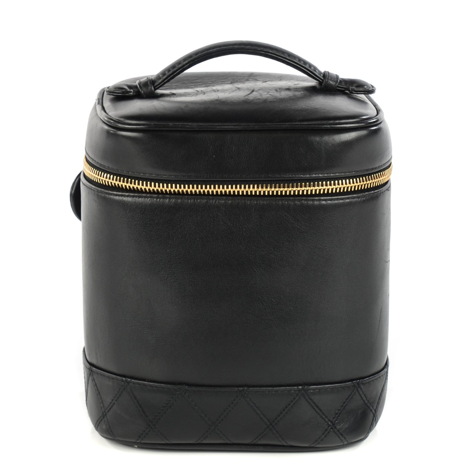 Chanel Lambskin Vanity Cosmetic Case Black 1 of 8