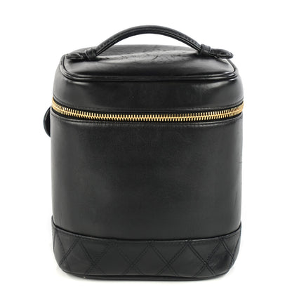 Chanel Lambskin Vanity Cosmetic Case Black 1 of 8