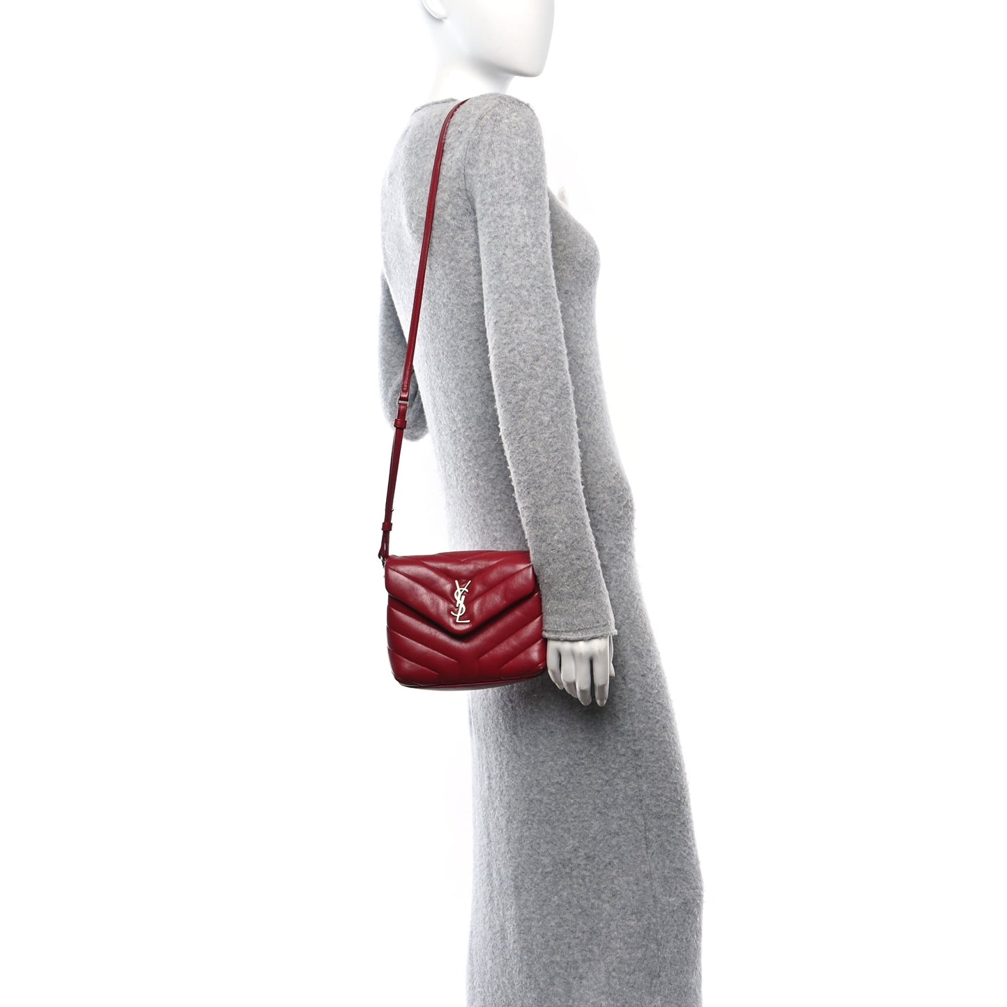 Calfskin Y Quilted Monogram Toy Loulou Crossbody Bag New Lipstick