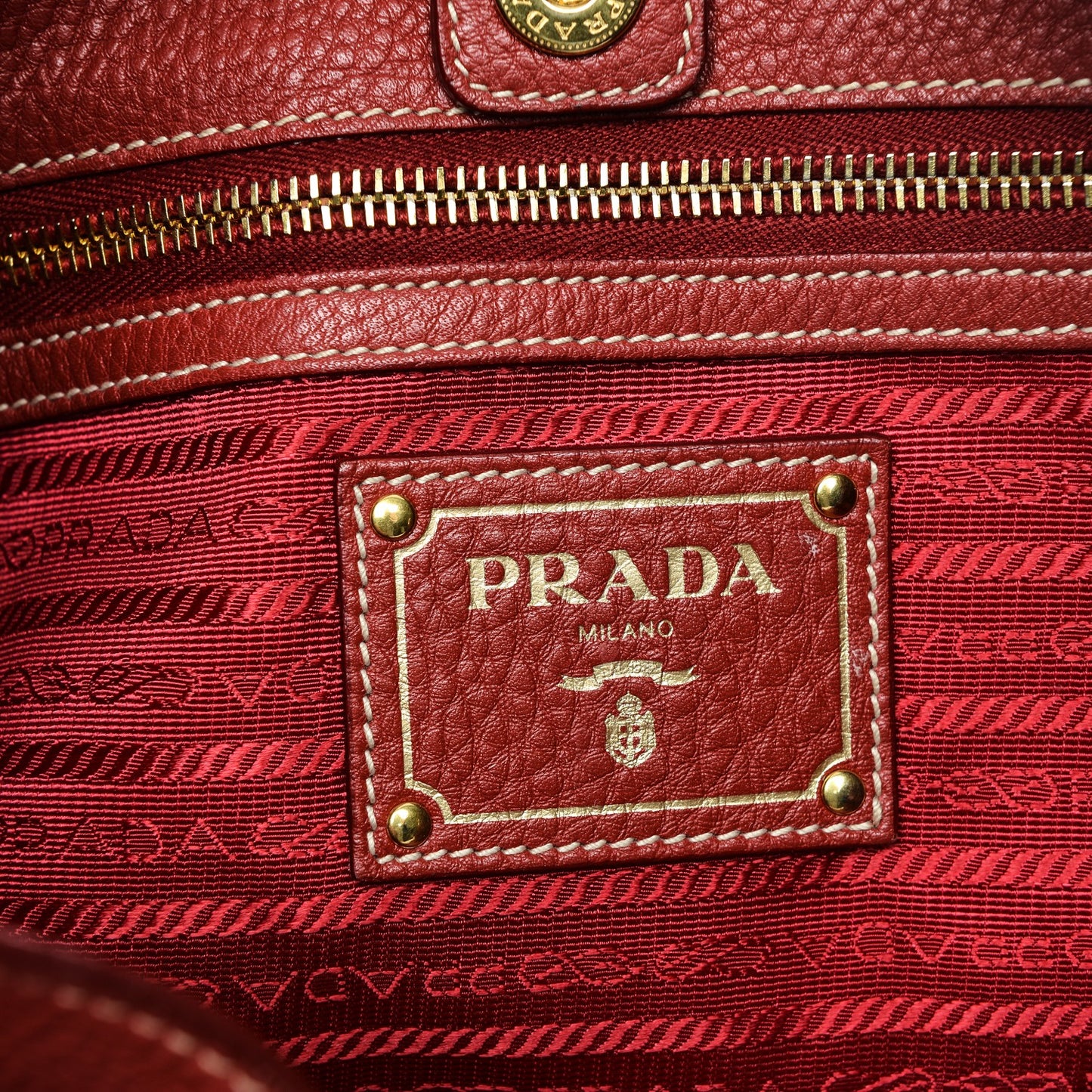 Vitello Daino Side Pocket Hobo Rosso