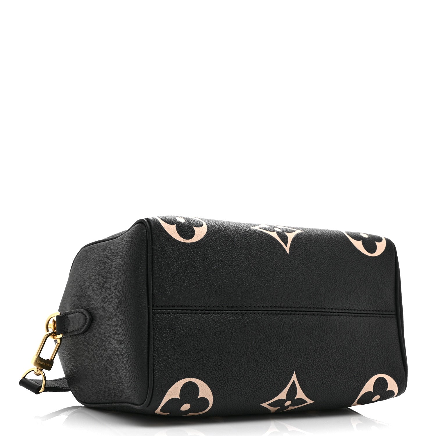 Louis Vuitton Empreinte Monogram Giant Speedy Bandouliere 25 Black Beige 4 of 9