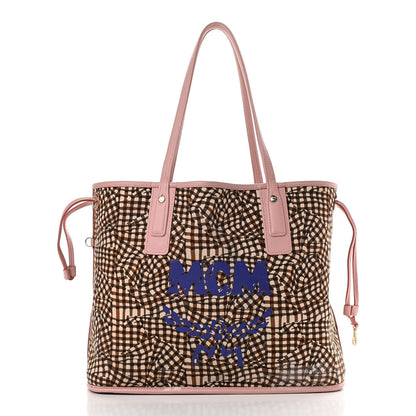 MCM Visetos Medium Liz Reversible Shopper Tote Soft Pink 4 of 18