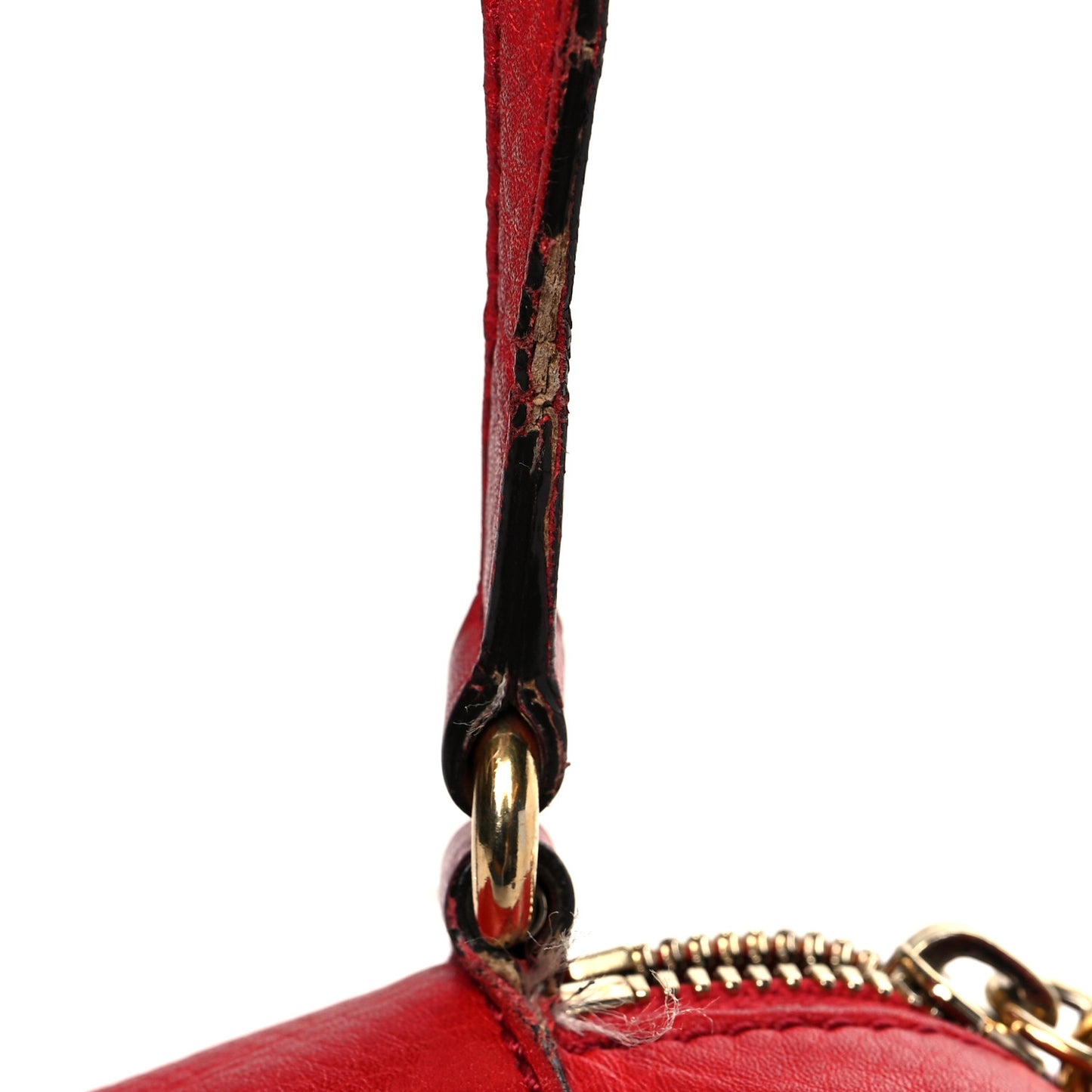 Pebbled Calfskin Small Soho Disco Bag Tabasco Red
