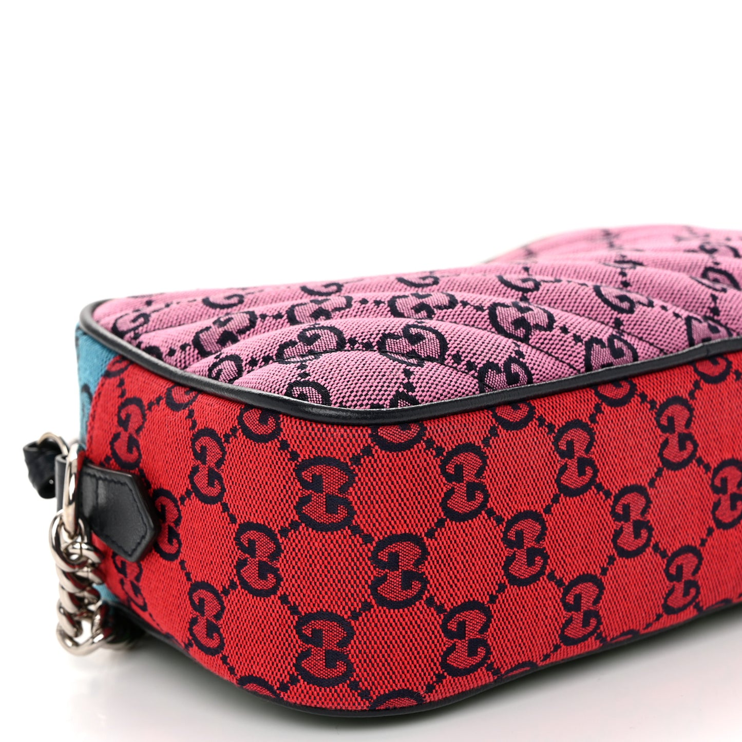 Monogram Multicolor Matelasse Diagonal Small GG Marmont Chain Shoulder Bag Pink Blue Green Red Light Blue