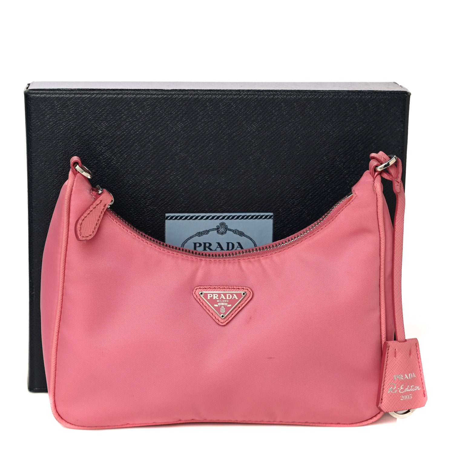 Prada Nylon Re-Edition 2005 Shoulder Bag Begonia 24 of 24