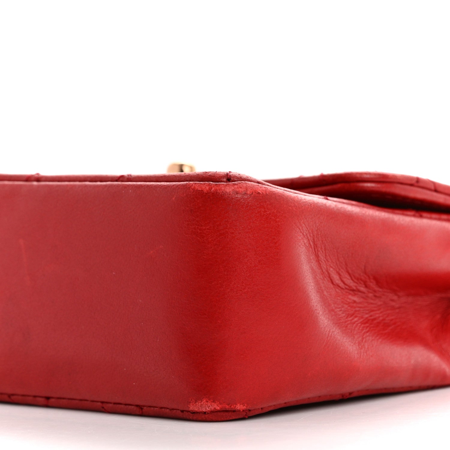 Chanel Lambskin Quilted Extra Mini Flap Red 10 of 15
