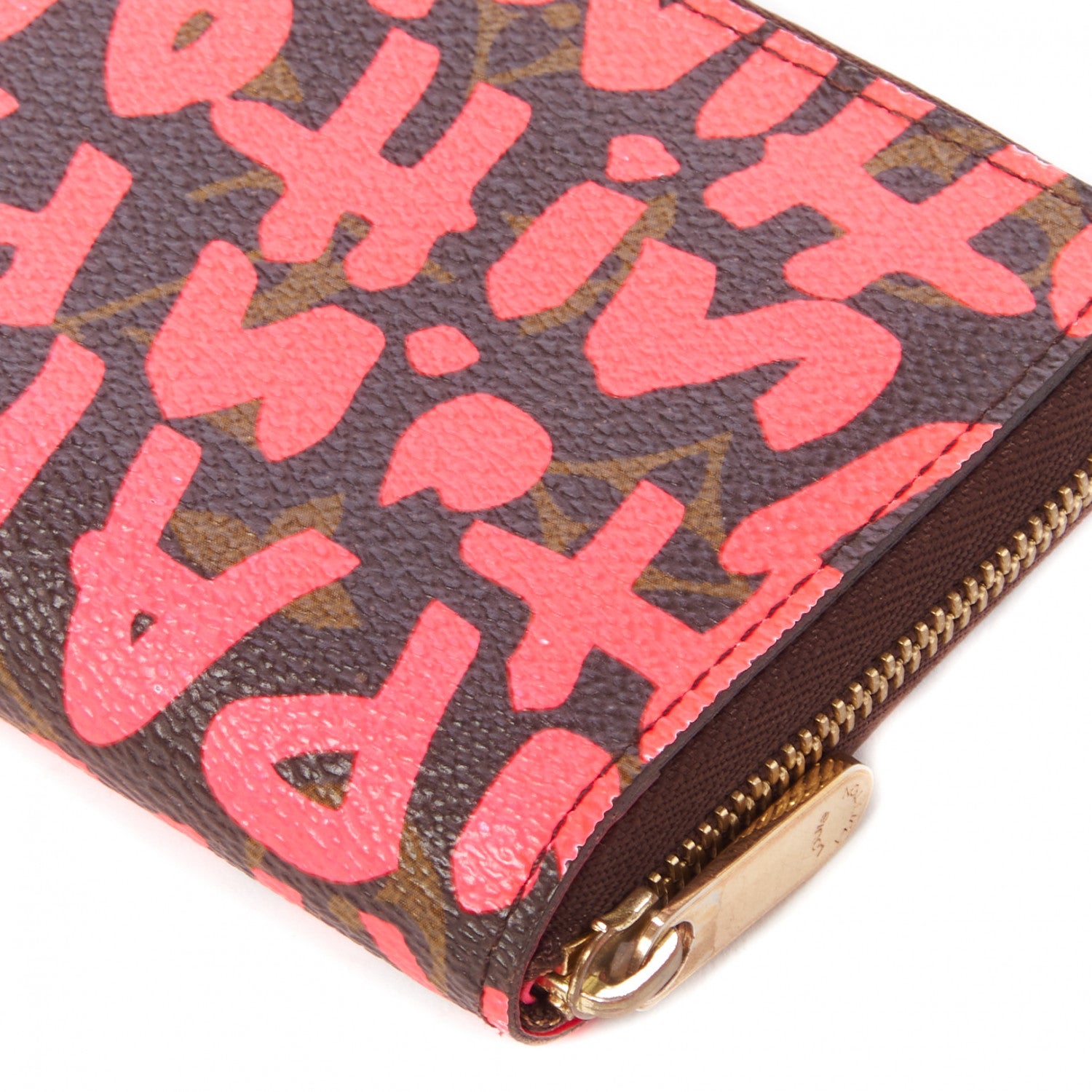 Louis Vuitton Monogram Graffiti Zippy Coin Purse Fuchsia 4 of 7