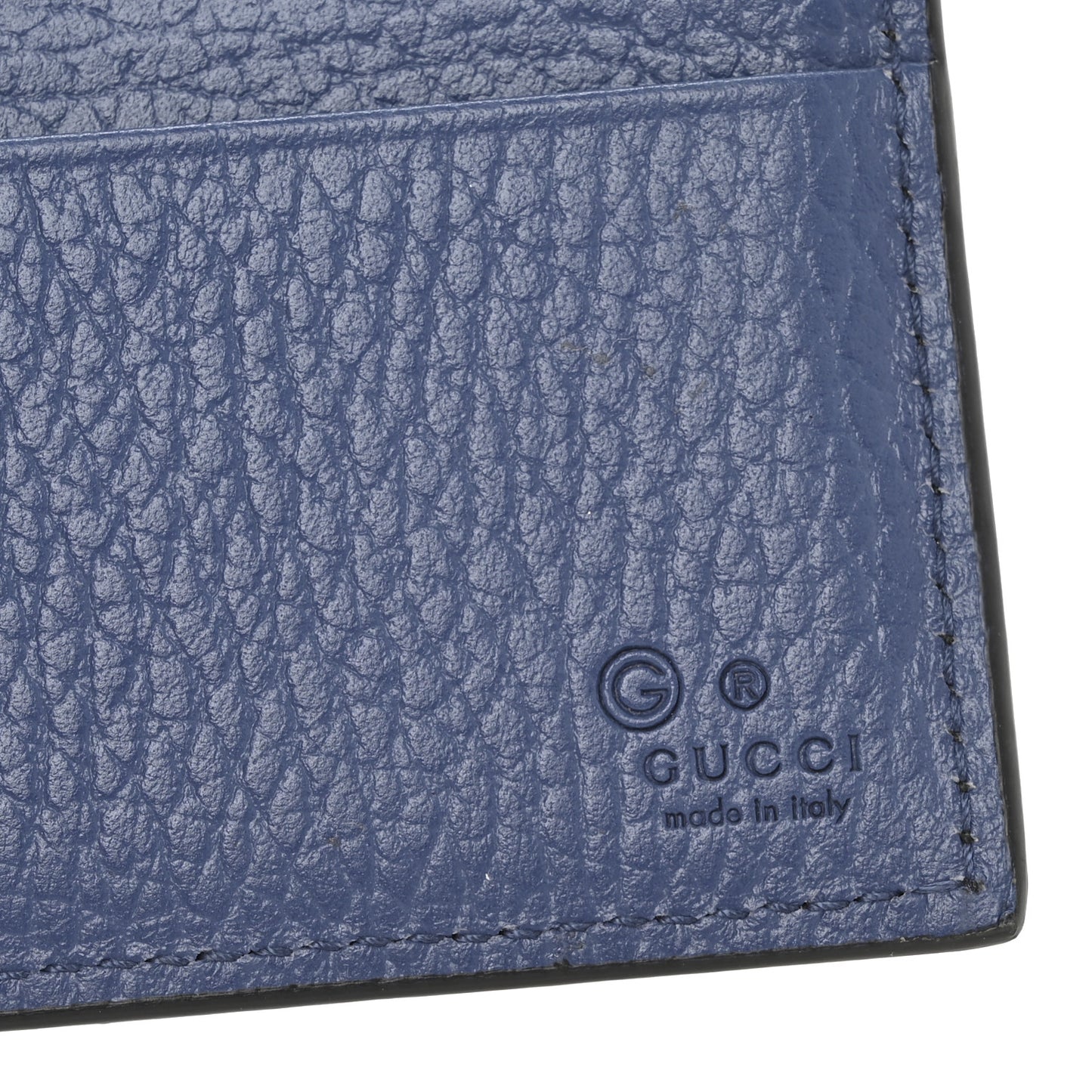 Dollar Calfskin Bi-Color Interlocking G Bi-Fold Wallet Black Caspian