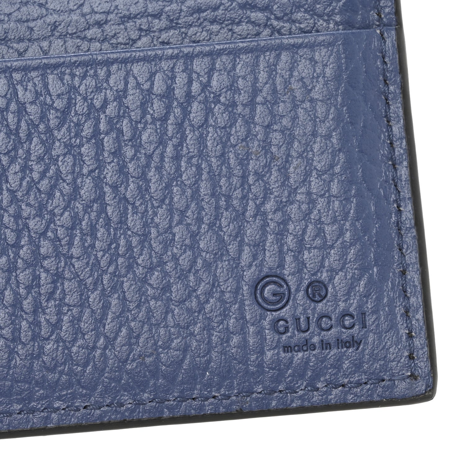 Gucci Dollar Calfskin Bi-Color Interlocking G Bi-Fold Wallet Black Caspian 6 of 9