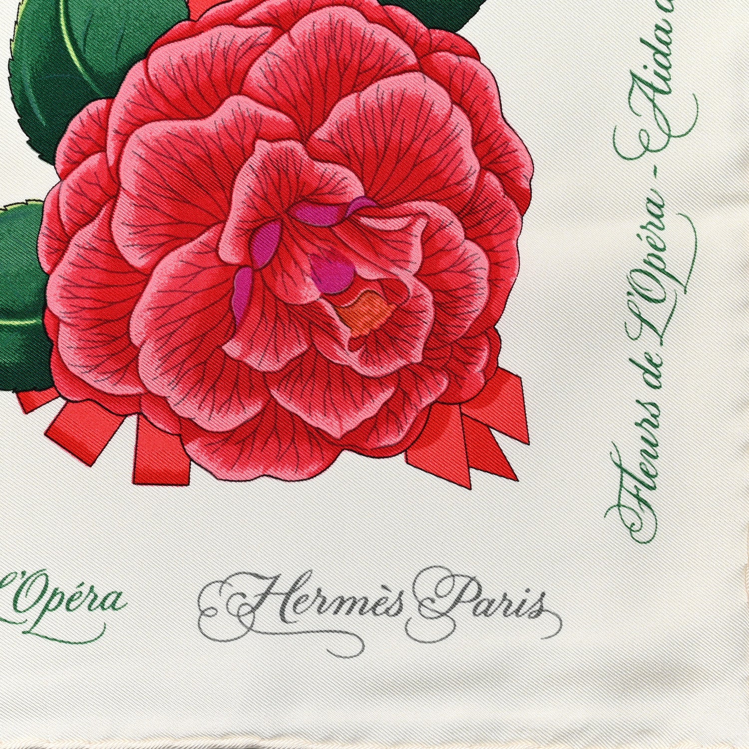 Hermes Silk Fleurs De L'Opera Scarf 90 2 of 6