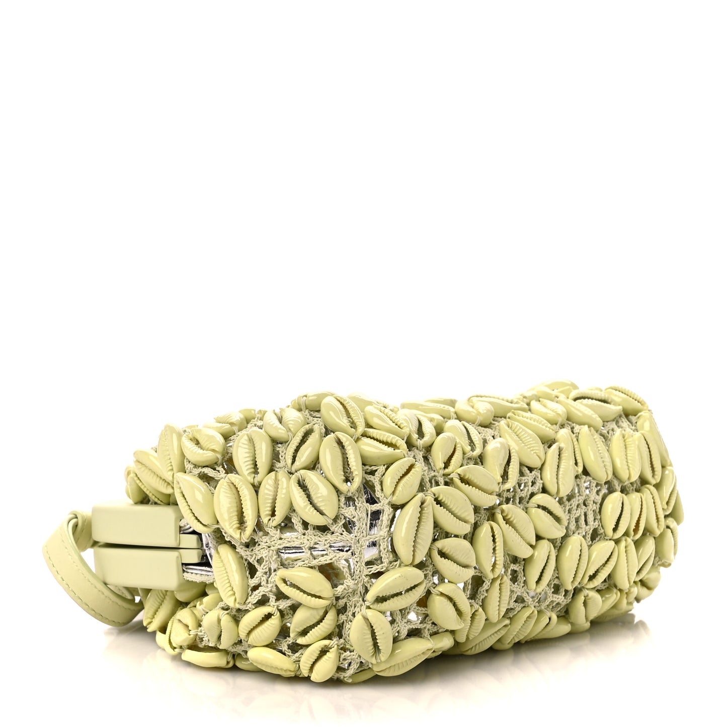 Crochet Seashell Embellished The Point Triangle Bag Lemon