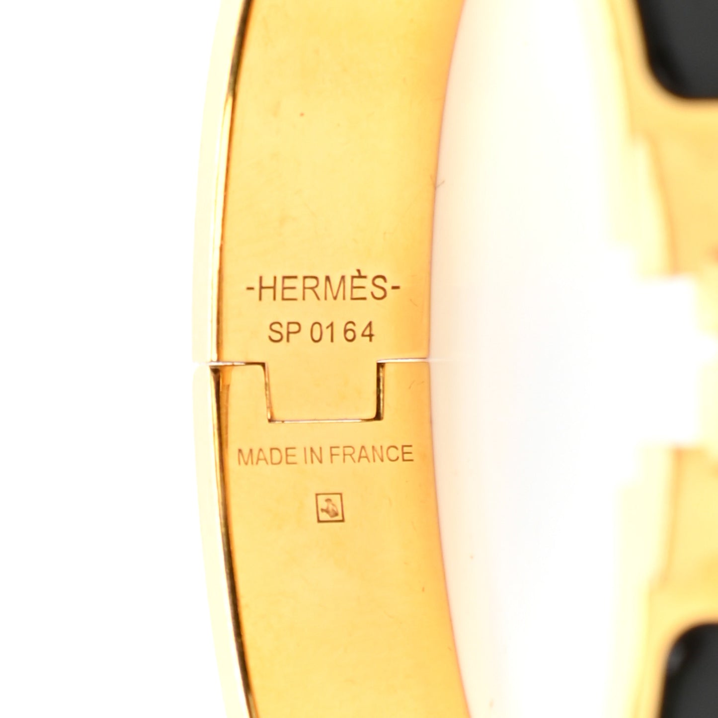 Enamel Narrow Clic Clac H Bracelet PM Black