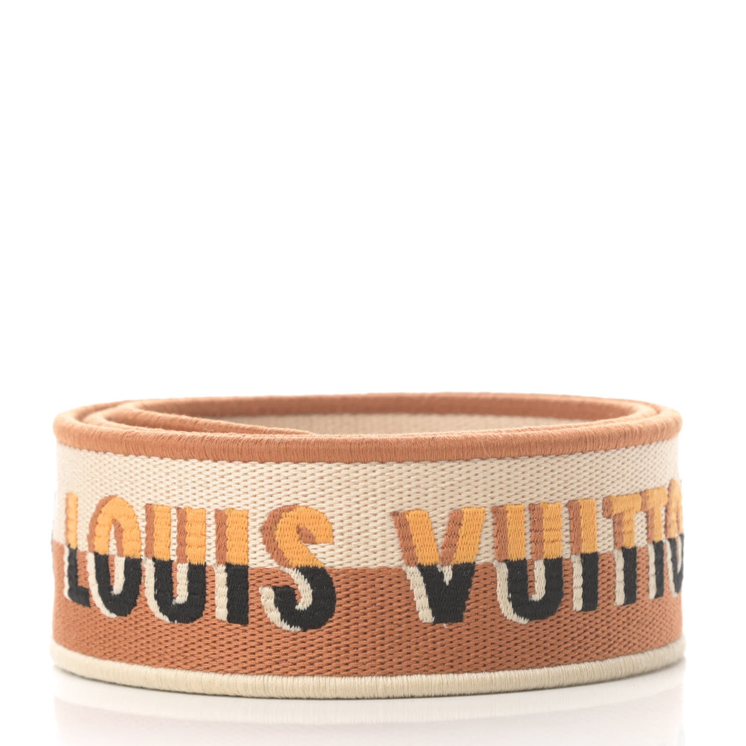 Louis Vuitton Jacquard Alma BB Shoulder Strap Honey Gold 2 of 3