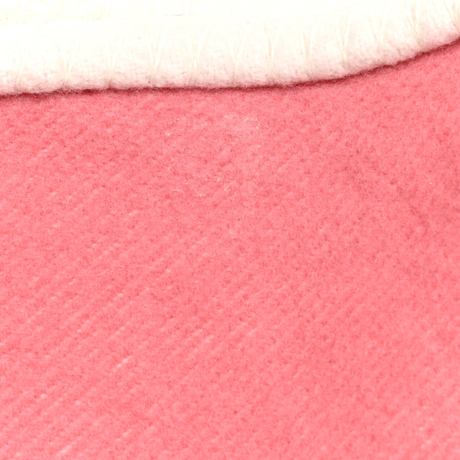 Hermes Wool Cashmere Avalon Baby Blanket Rose Airelle White 4 of 9
