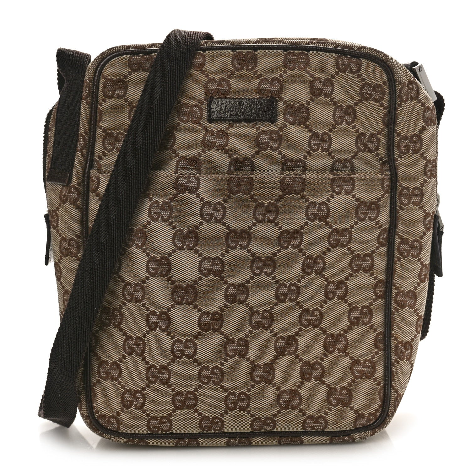 Gucci Monogram Messenger Bag Brown 1 of 9