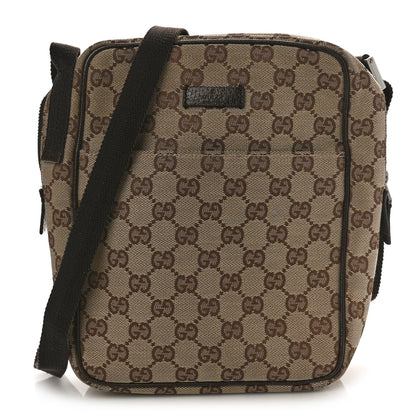 Gucci Monogram Messenger Bag Brown 1 of 9