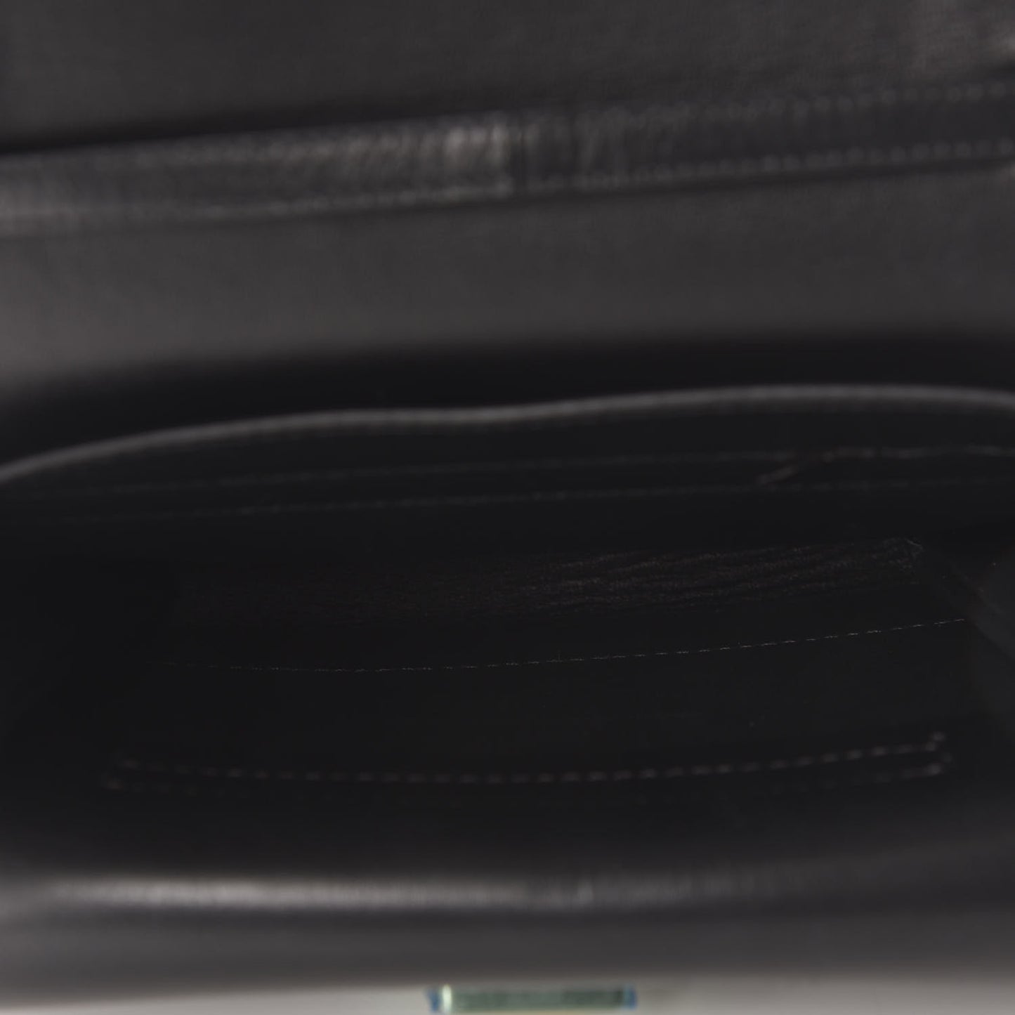 Smooth Calfskin Small VRing Crossbody Bag Black