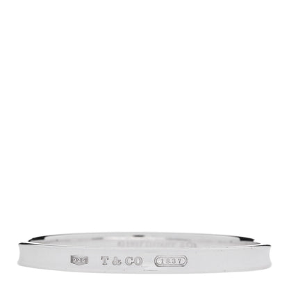 Tiffany Sterling Silver Narrow 1837 Bangle Bracelet 1 of 3