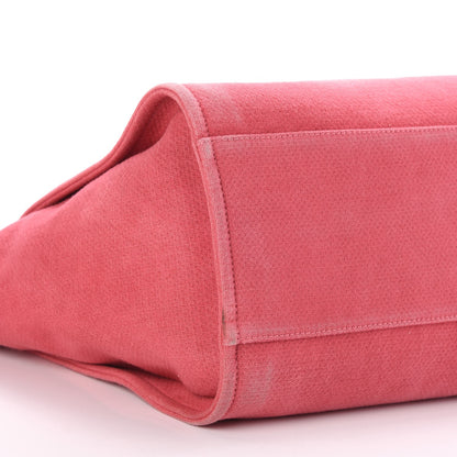 Chanel Canvas Large Deauville Tote Red 9 of 10