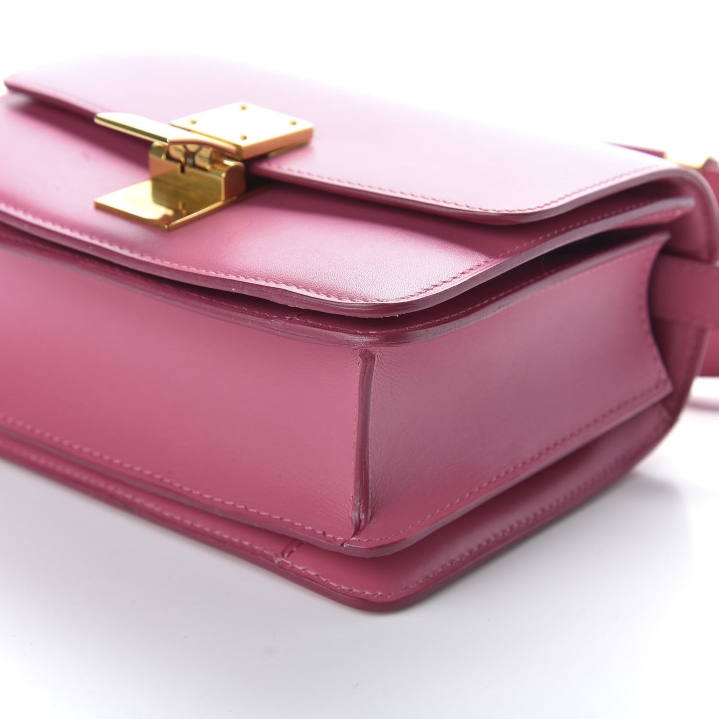 Smooth Calfskin Small Classic Box Flap Bag Pink