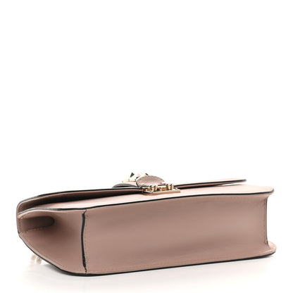 Valentino Garavani Vitello Medium Glam Lock Rockstud Flap Poudre 4 of 12