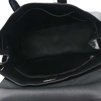 Louis Vuitton Millesime Calfskin Georges Tote GM Black 6 of 10