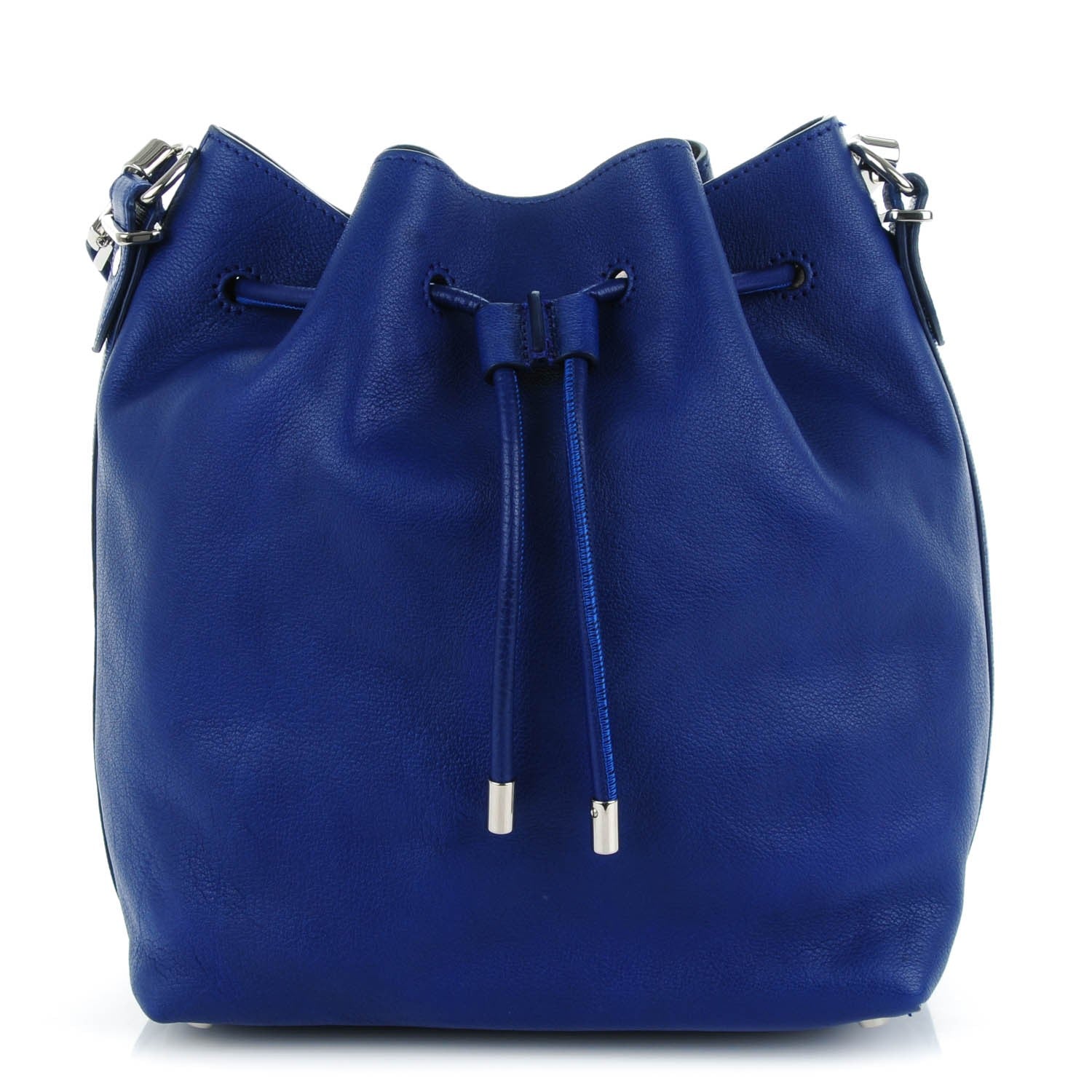 Proenza Schouler Calfskin Buffalo Medium Bucket Bag Blue 1 of 9