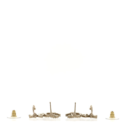 Chanel Crystal Star 5 CC Earrings Gold 3 of 5