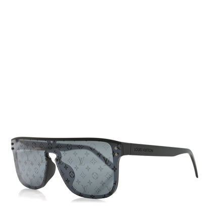 Louis Vuitton Acetate LV Waimea Square Sunglasses Z1082E Black 1 of 7