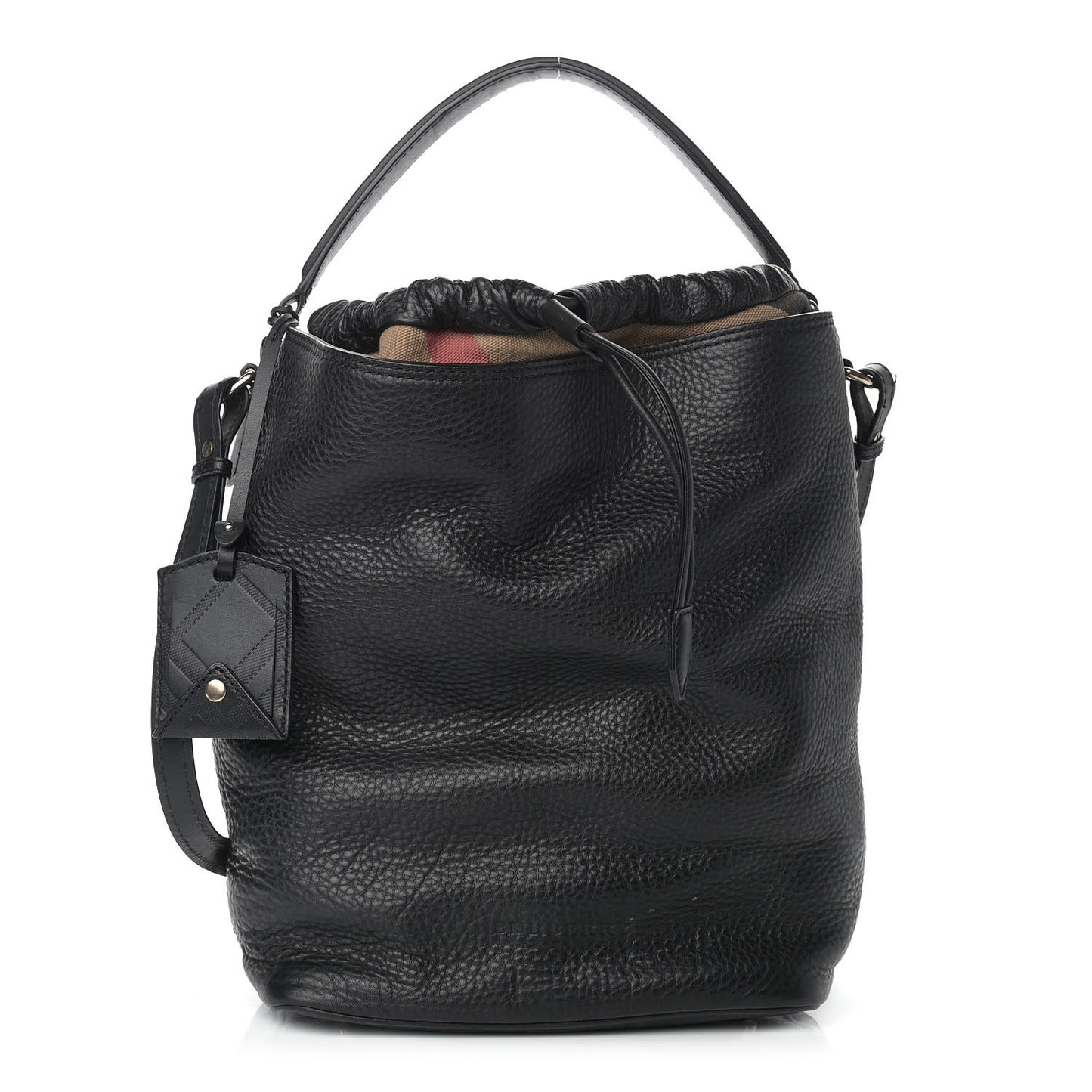 Grainy Calfskin Medium Susanna Hobo Black