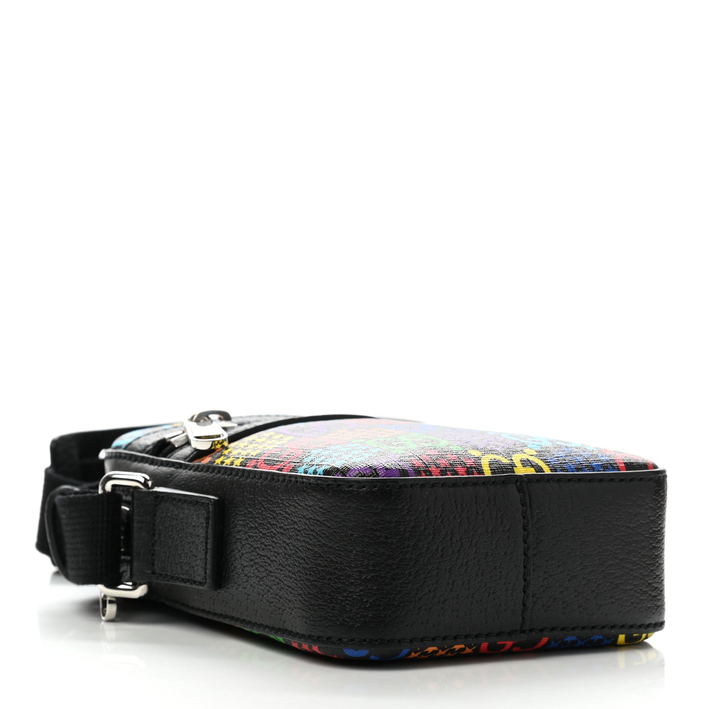 GG Supreme Monogram Psychedelic Messenger Bag Black