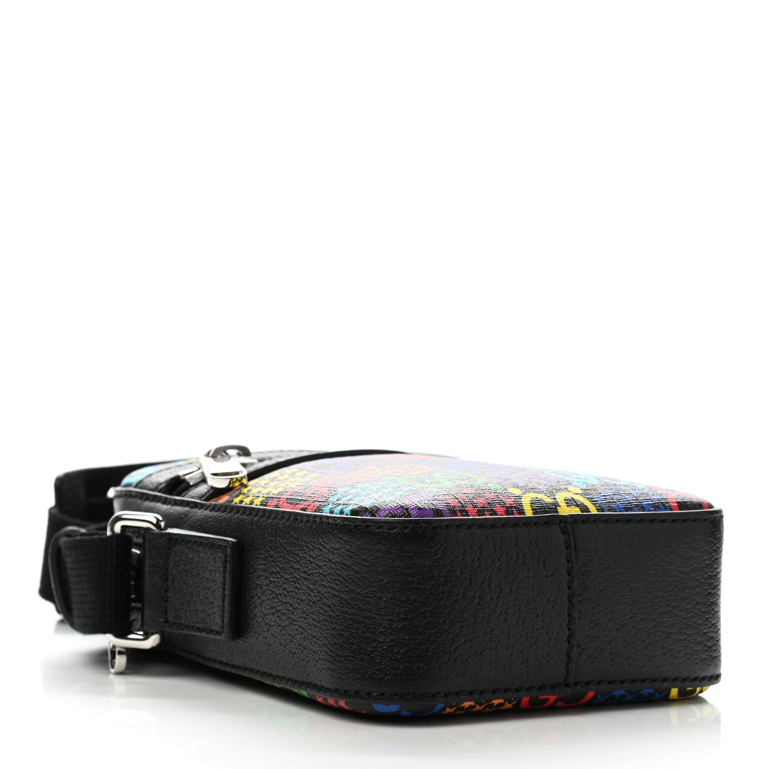 Gucci GG Supreme Monogram Psychedelic Messenger Bag Black 4 of 12