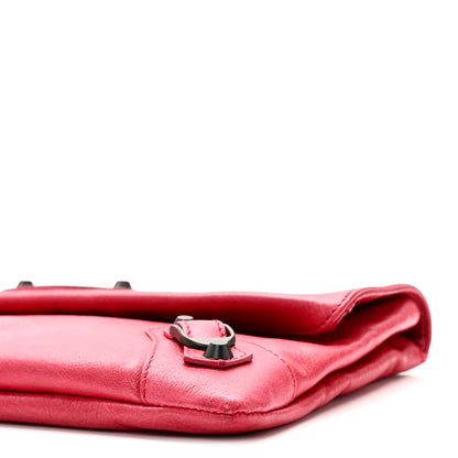 Balenciaga Agneau Classic Hardware Envelope Clutch Rose Thulian 11 of 11