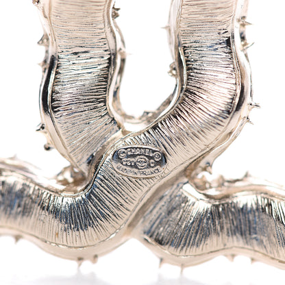 Chanel Crystal CC Camellia Express Brooch Gold 3 of 4