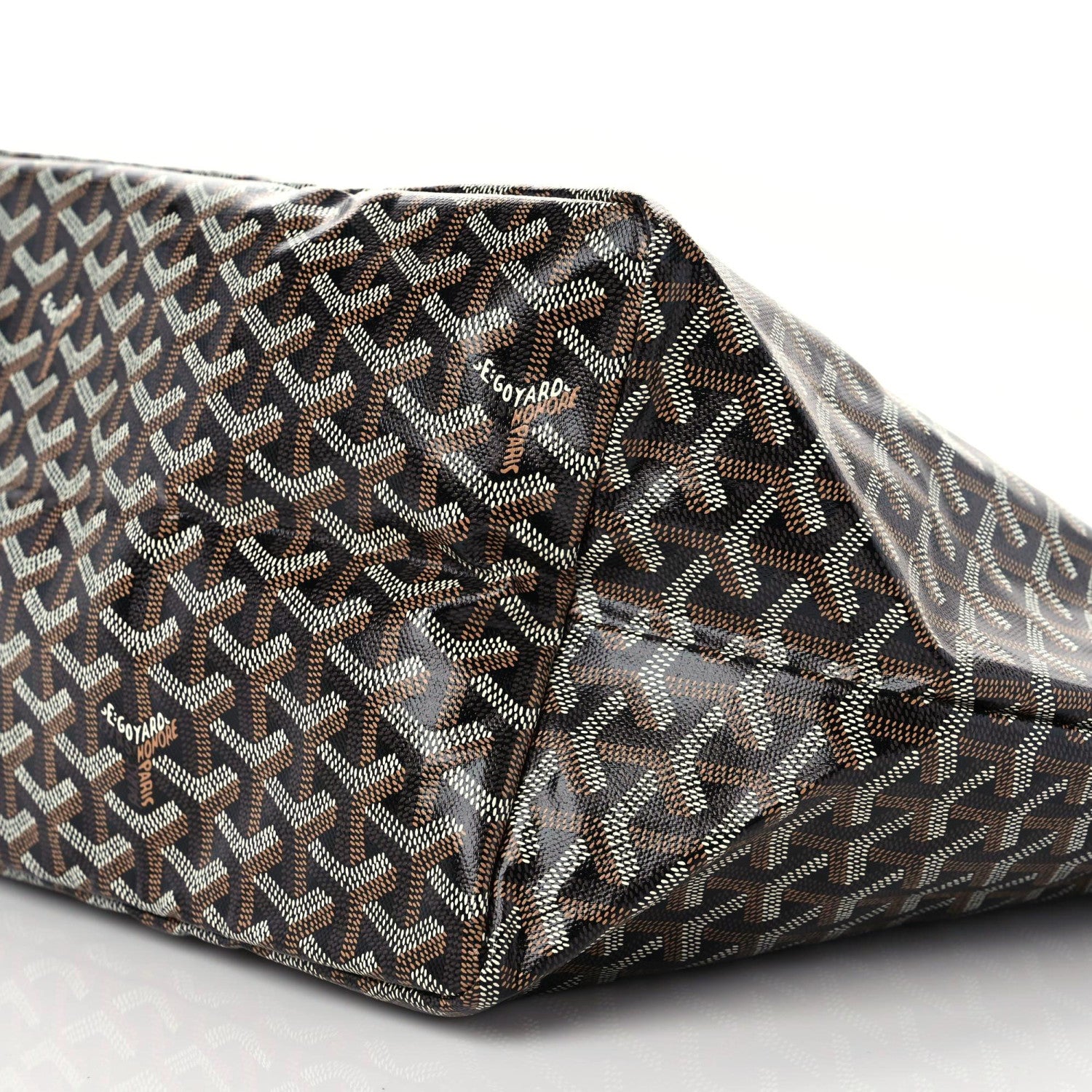 Goyard Goyardine Saint Louis GM Black Gold 7 of 9