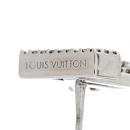 Louis Vuitton Crystal LV Iconic Earrings Silver 5 of 6