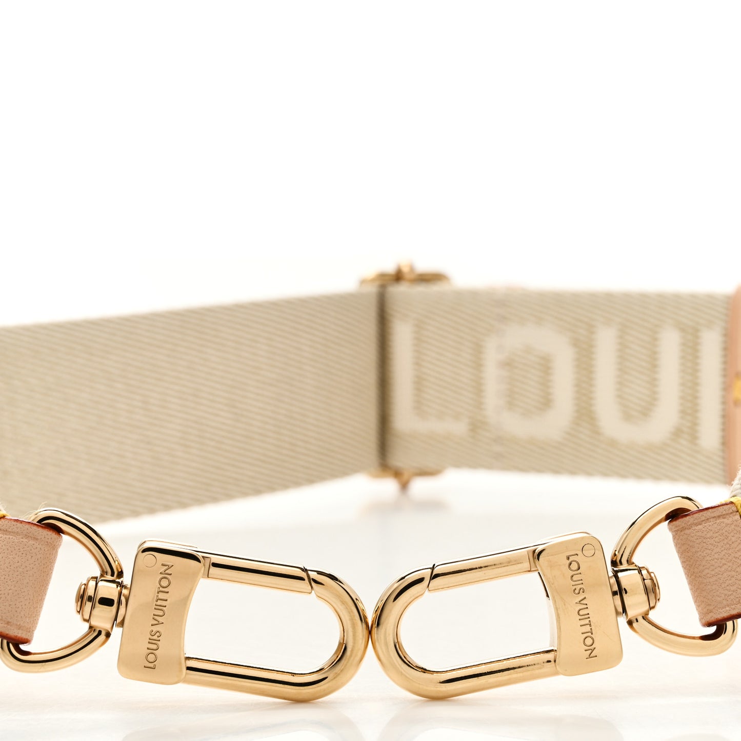 Jacquard High Rise Shoulder Strap Beige