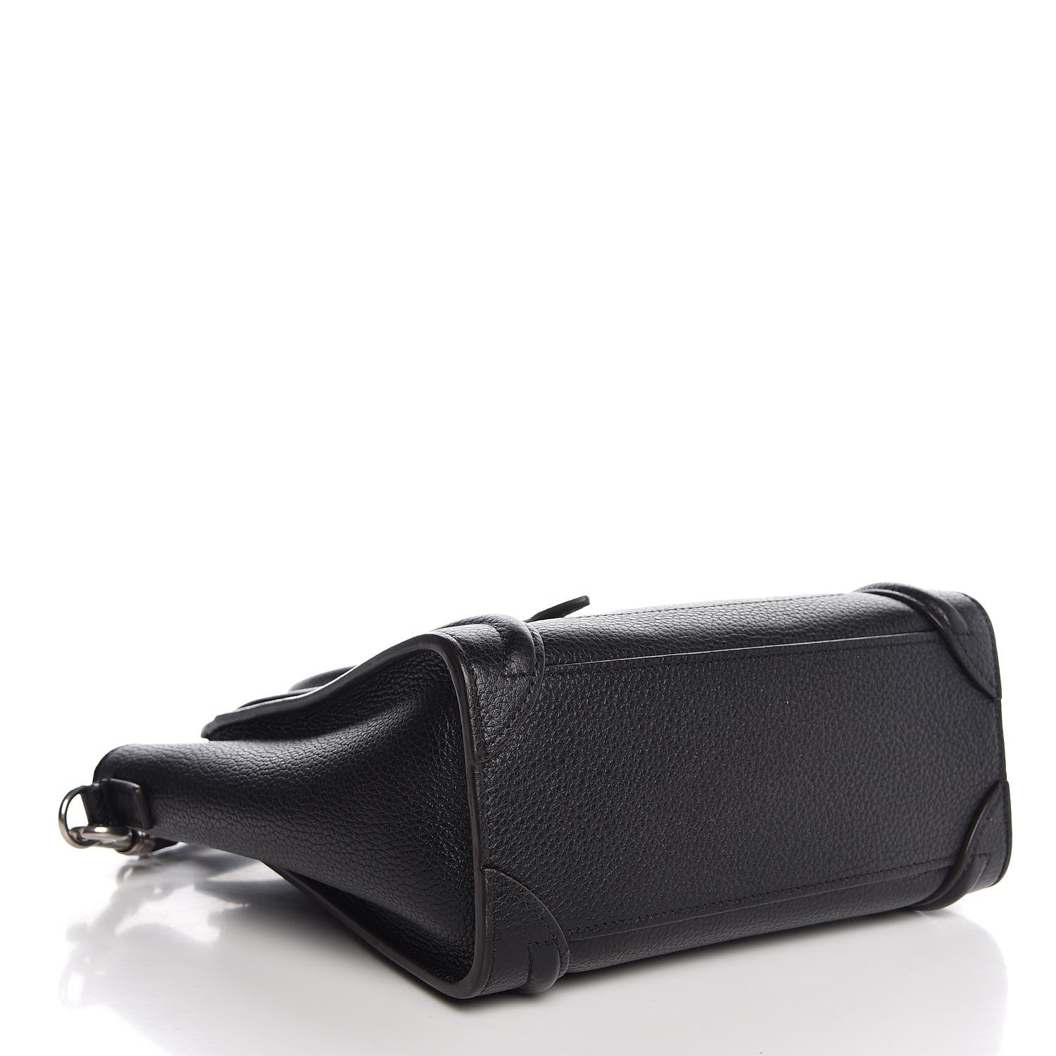 Celine Drummed Calfskin Nano Luggage Black 5 of 8